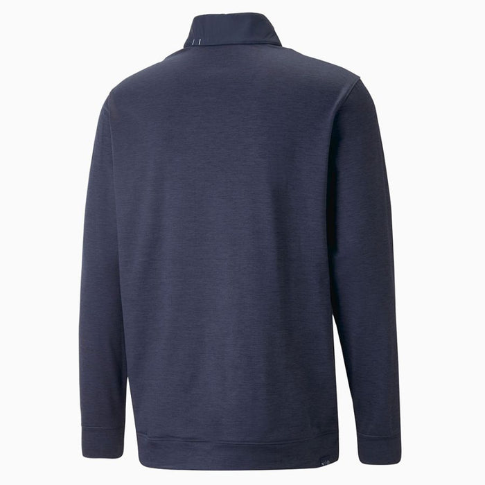 Puma Cloudspun Colourblock 1/4 Zip Golf Pullover - Navy