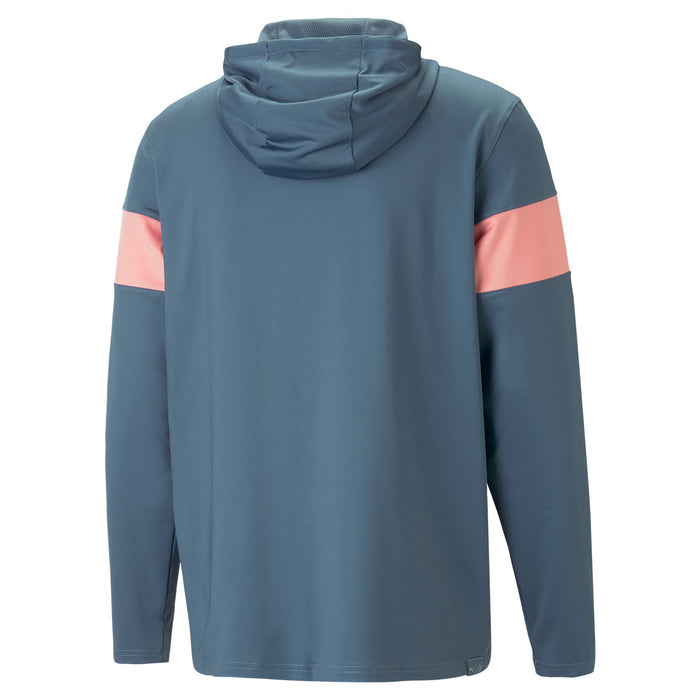 Puma Mattr Colourblock Golf Hoodie - Blue/Pink