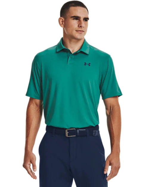 Under Armour T2G Mens Golf Polo Shirt - Green / Navy