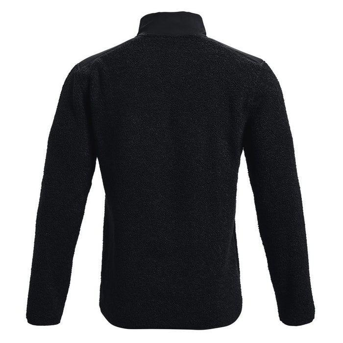 Under Armour Sweater Fleece Pile Golf Pullover - Black