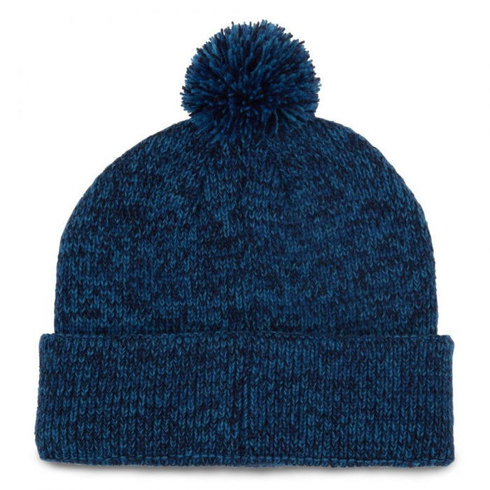 Titleist Junior Boardwalk Pom Pom Golf Beanie Hat - Heather / Blue