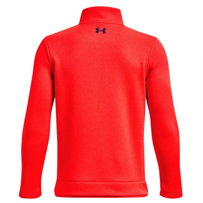 Under Armour Junior Golf Sweater Fleece - Radio Red / Bauhaus Blue